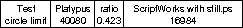 PostScript Timing Table